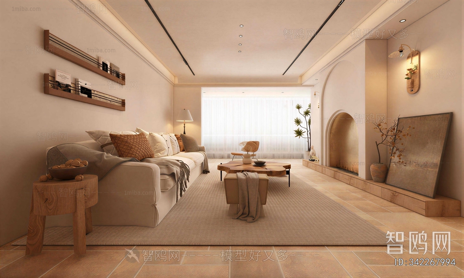 Wabi-sabi Style A Living Room