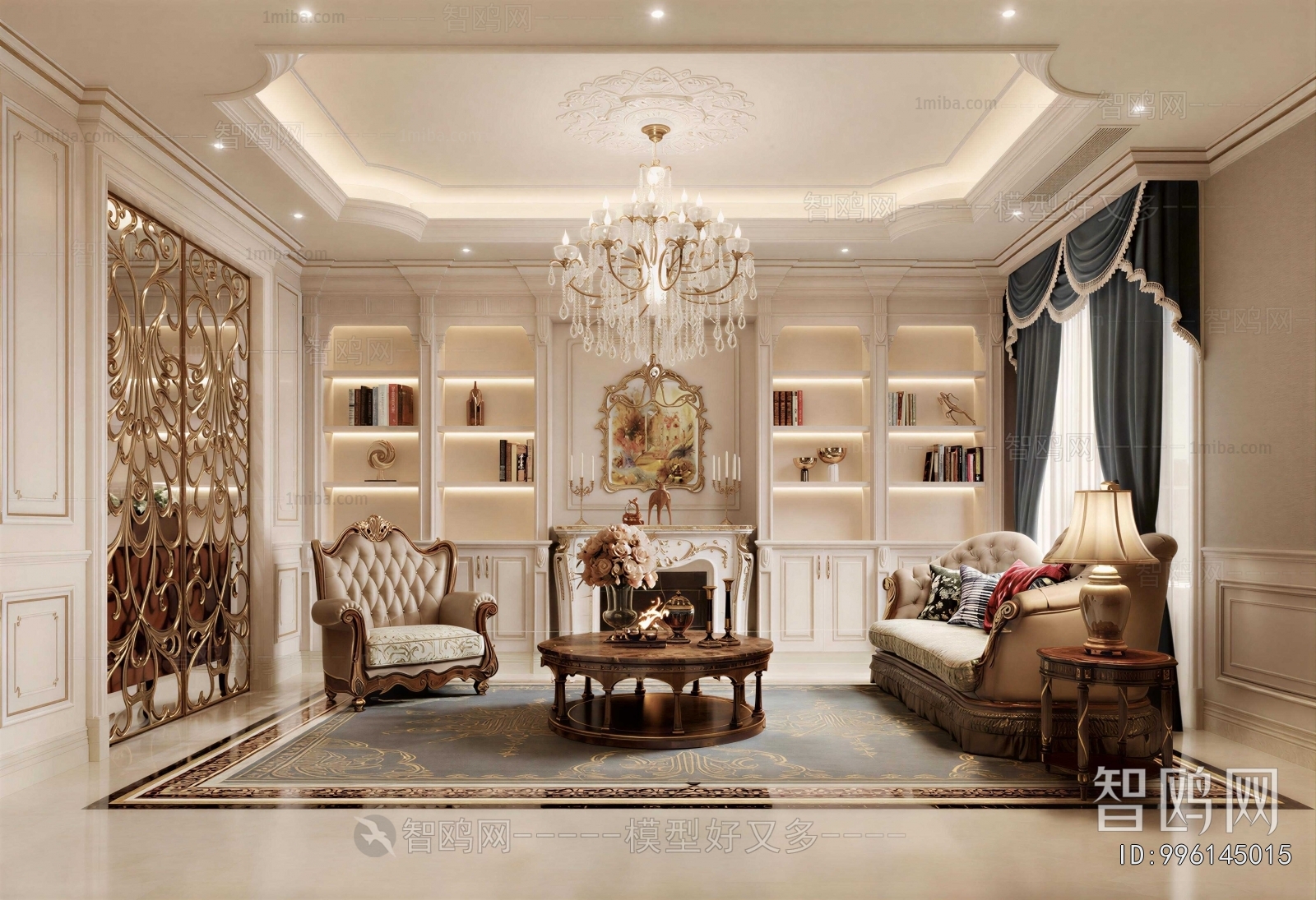 Simple European Style A Living Room