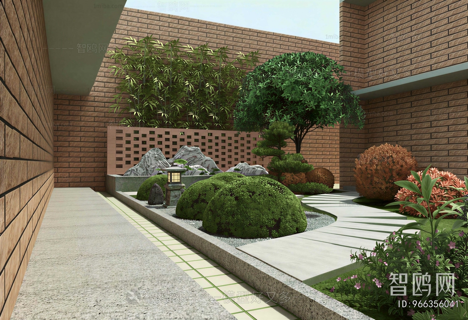 Modern Courtyard/landscape
