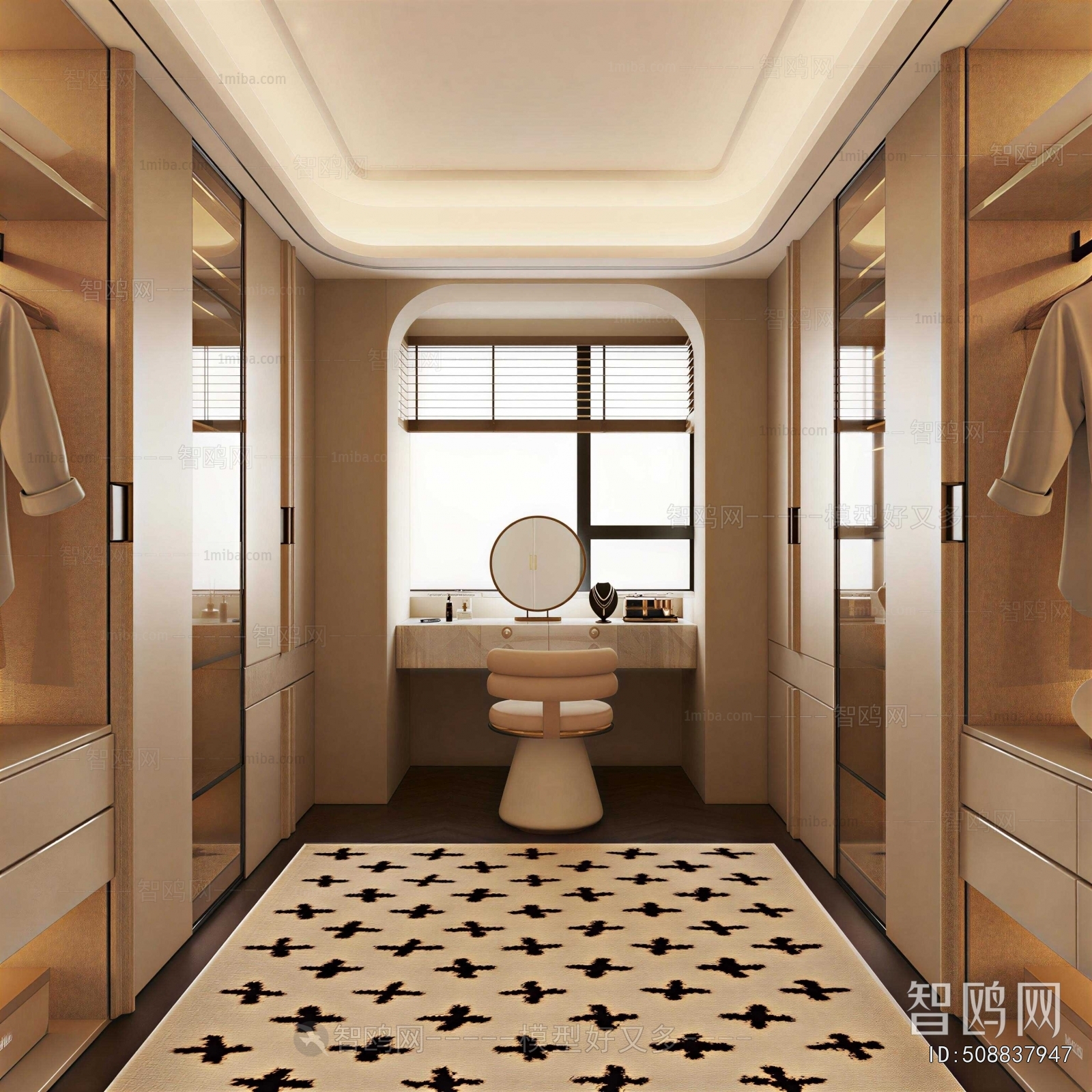 French Style Clothes Storage Area