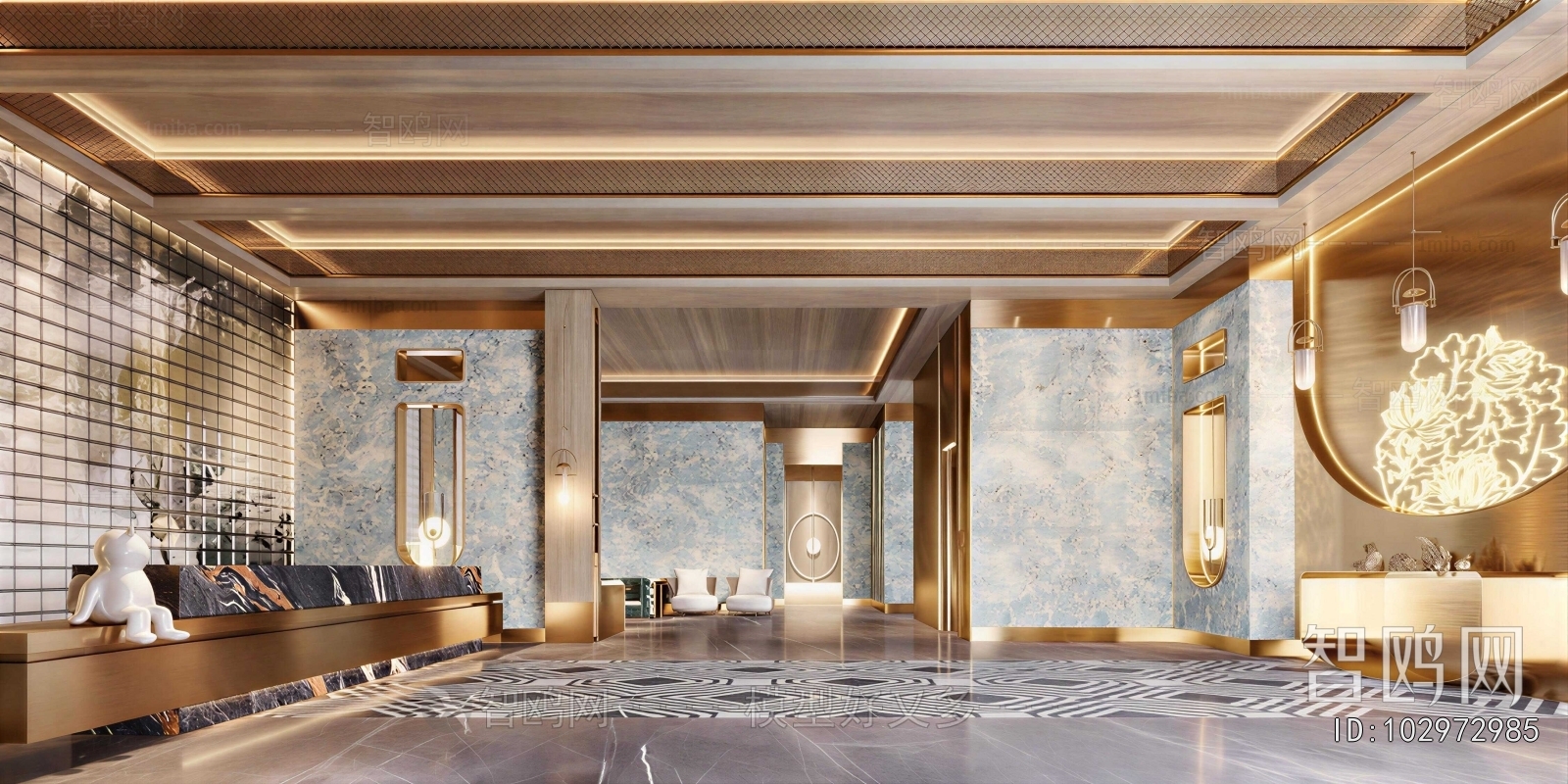 New Chinese Style Lobby Hall