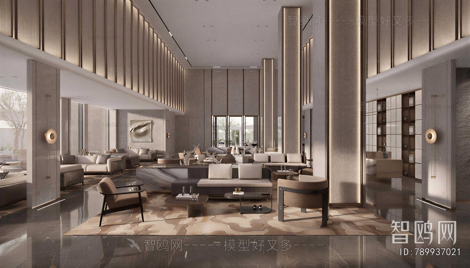 New Chinese Style Lobby Hall