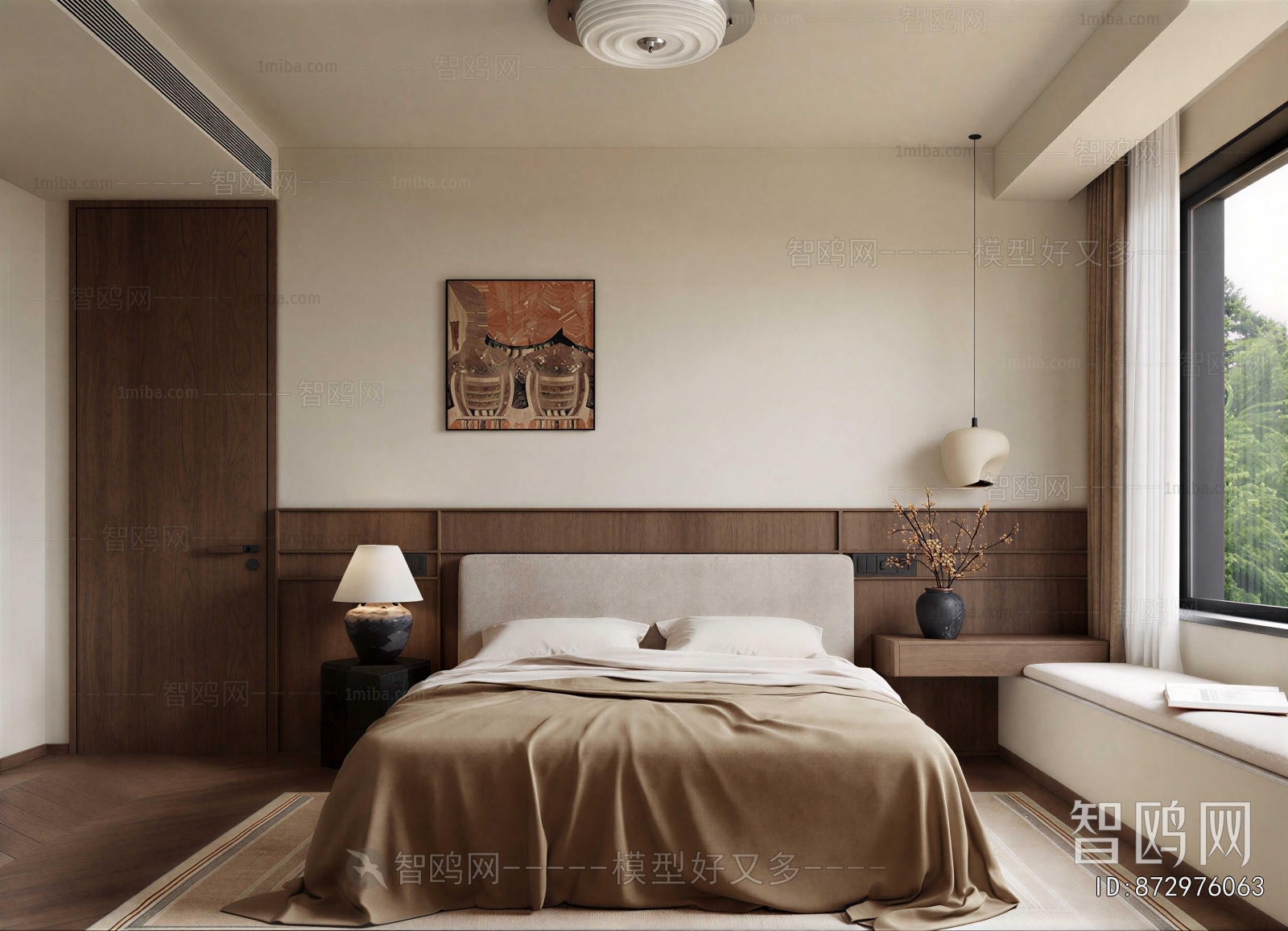 Modern Wabi-sabi Style Bedroom