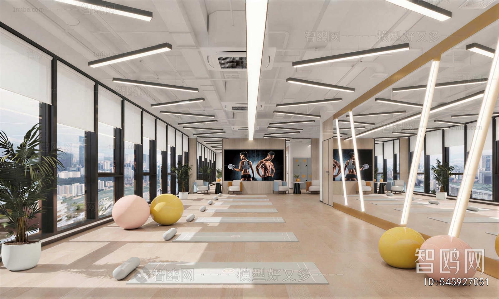 Modern Yoga Room