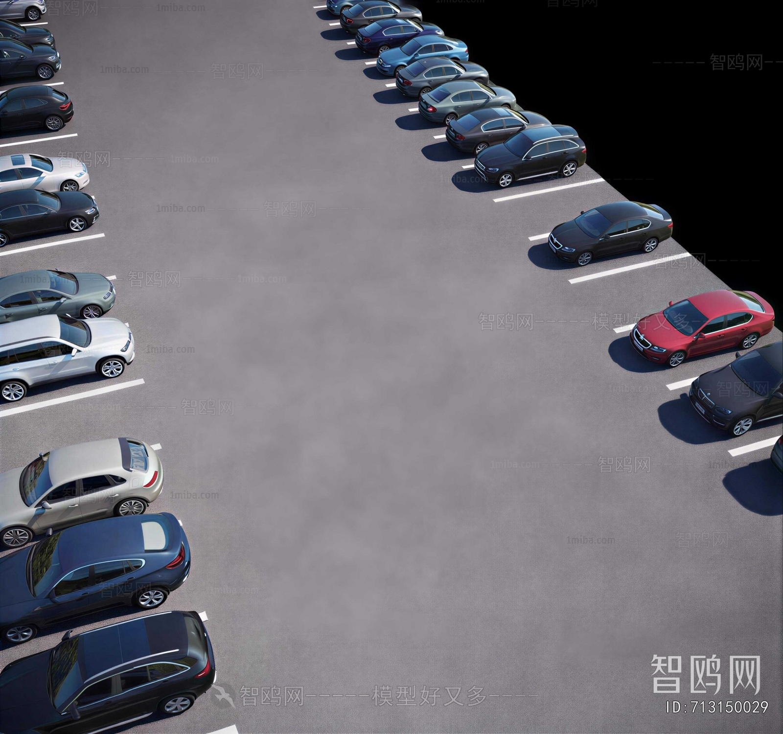 Modern Outdoor Parking Lot