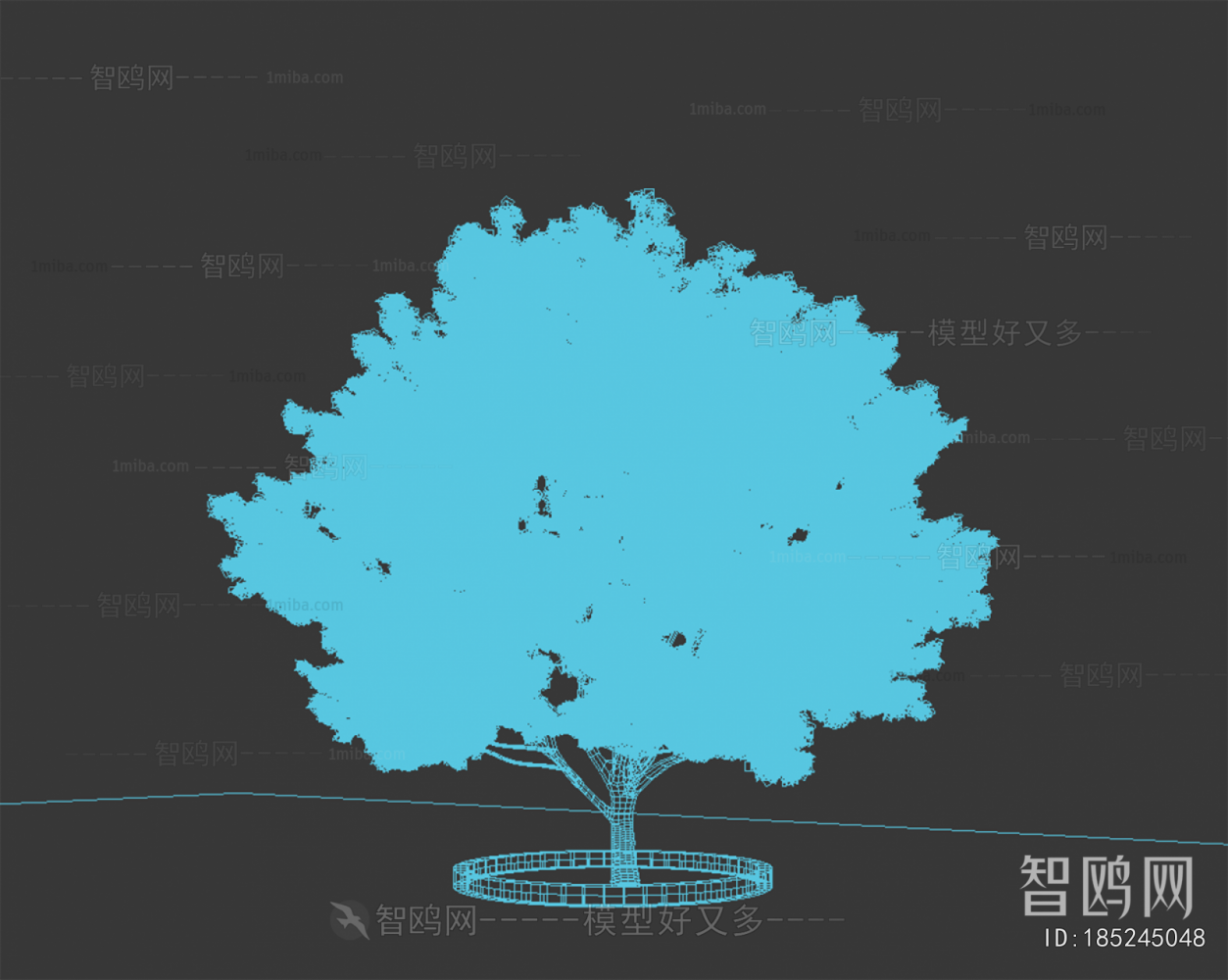 Modern Tree/shrub/grass