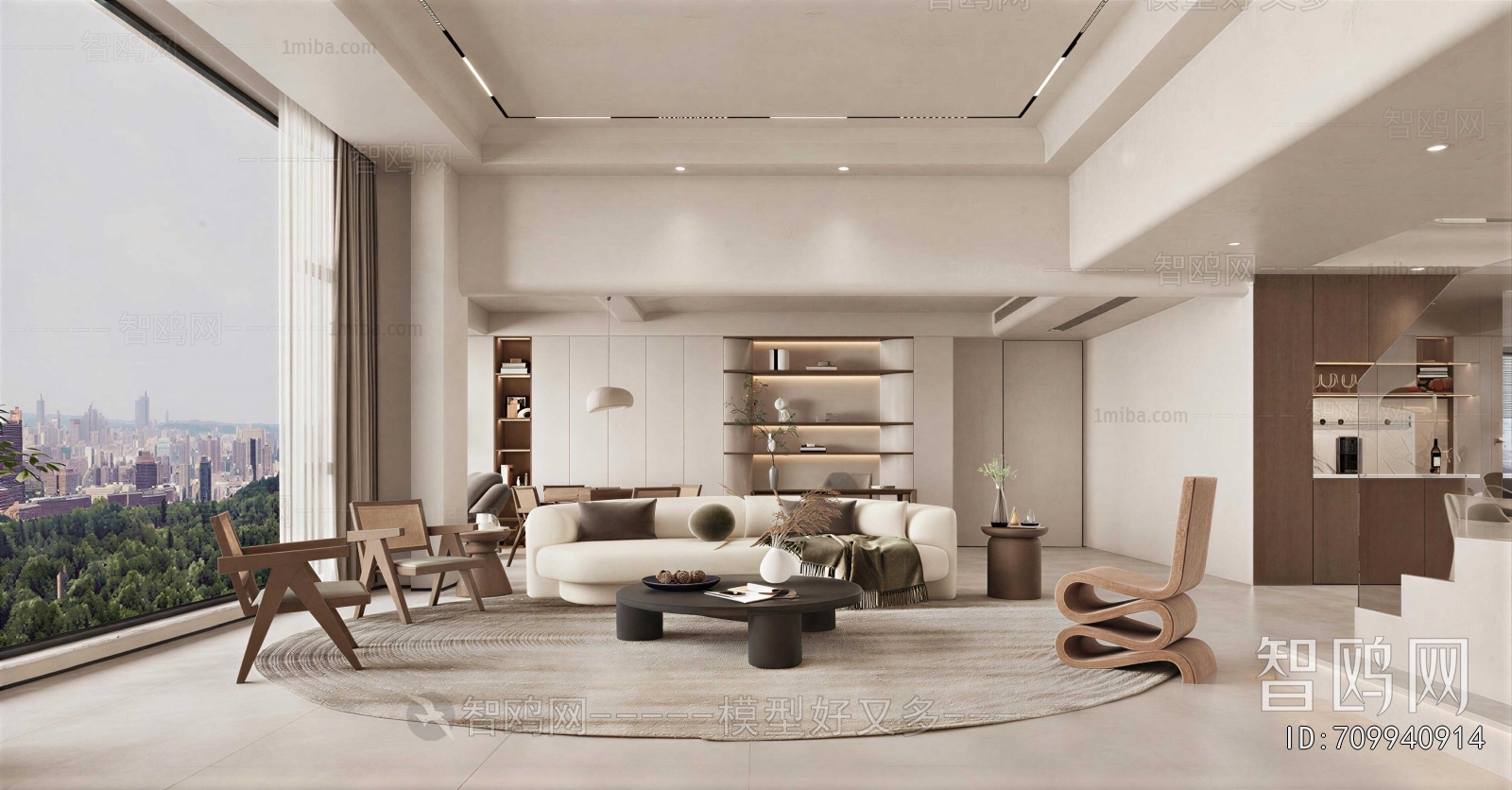 Wabi-sabi Style A Living Room