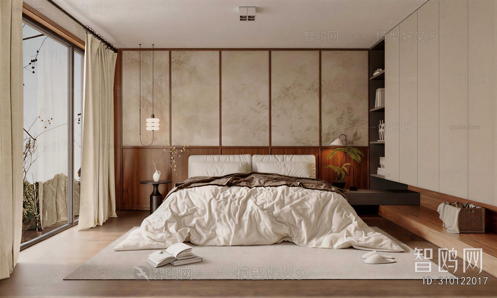 Wabi-sabi Style Bedroom