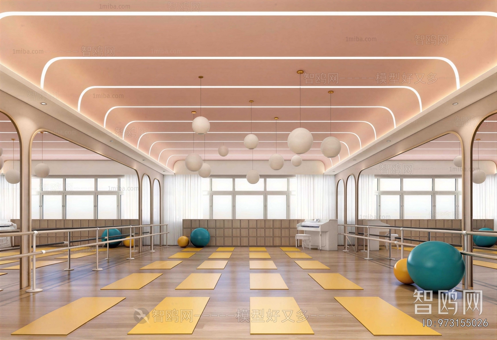 Modern Yoga Room