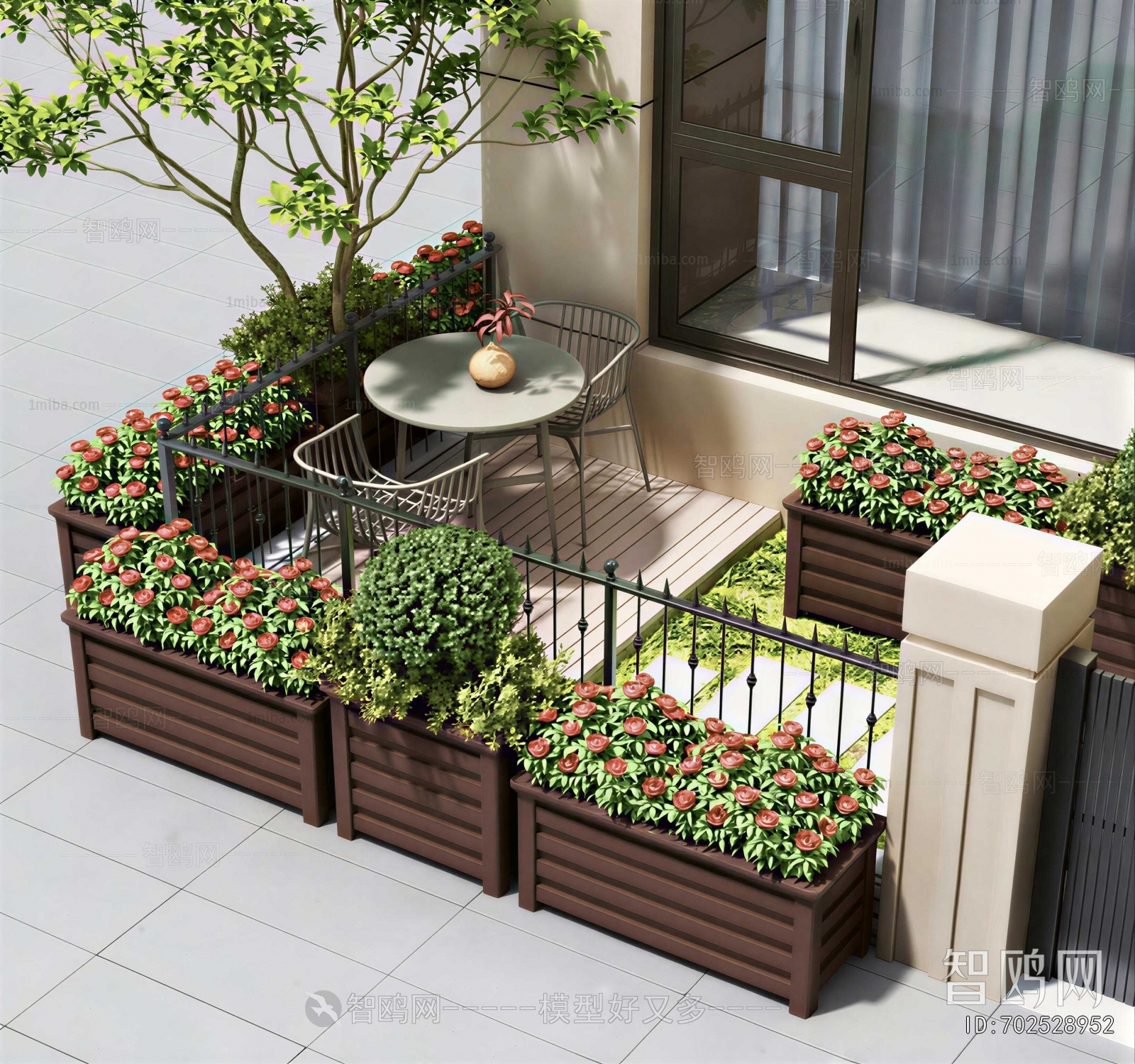 Modern Flower Bed, Flower Bowl, Flower Box