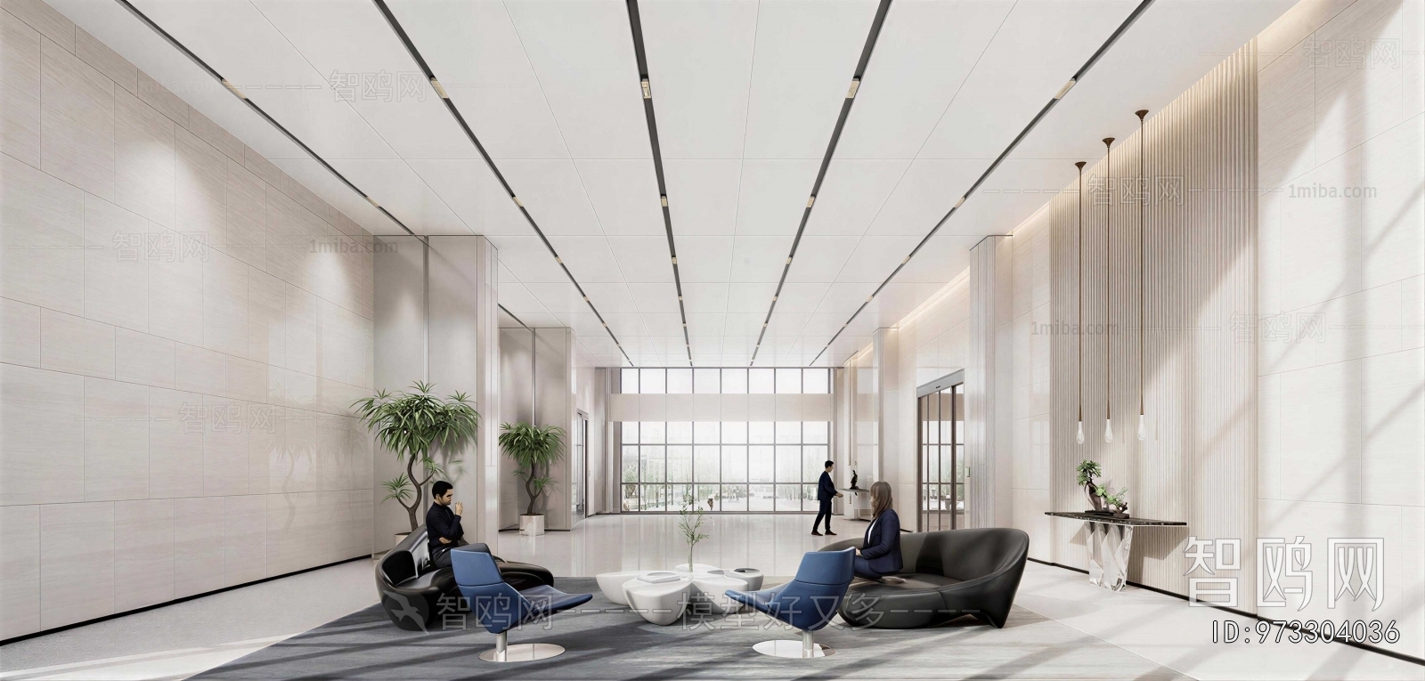 Modern Office Reception Desk