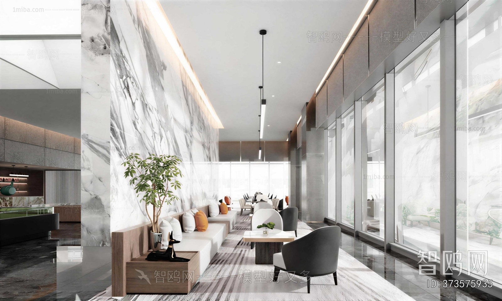 Modern Office Reception Desk