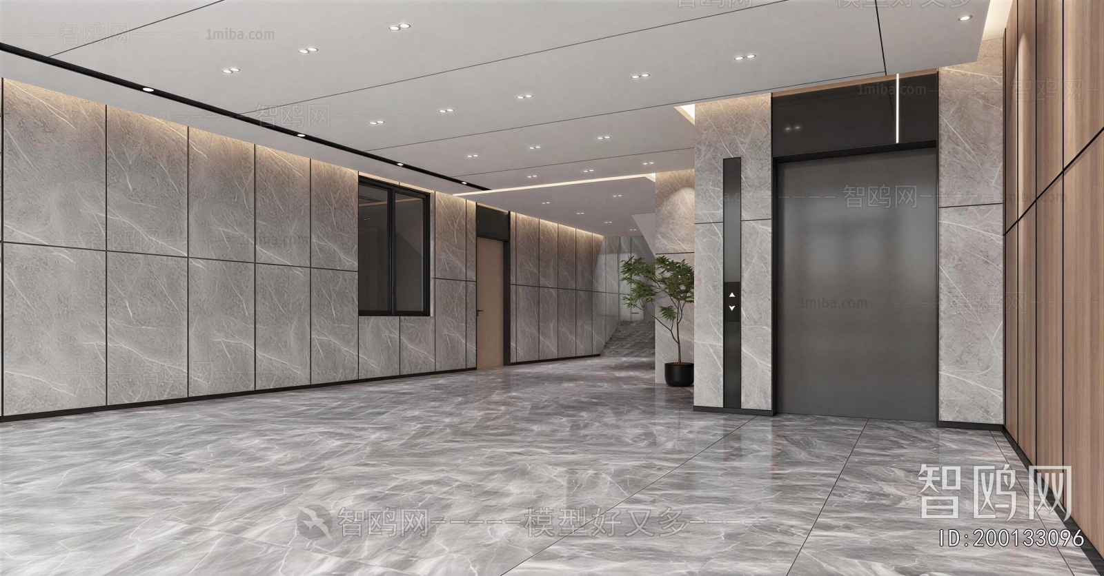 Modern Corridor/elevator Hall