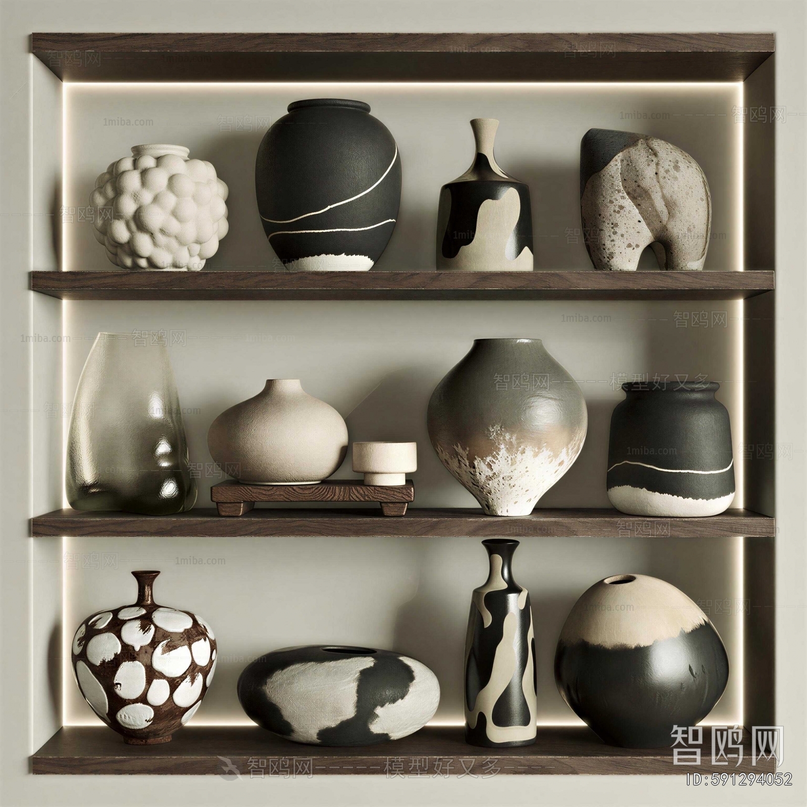 Wabi-sabi Style Clay Pot
