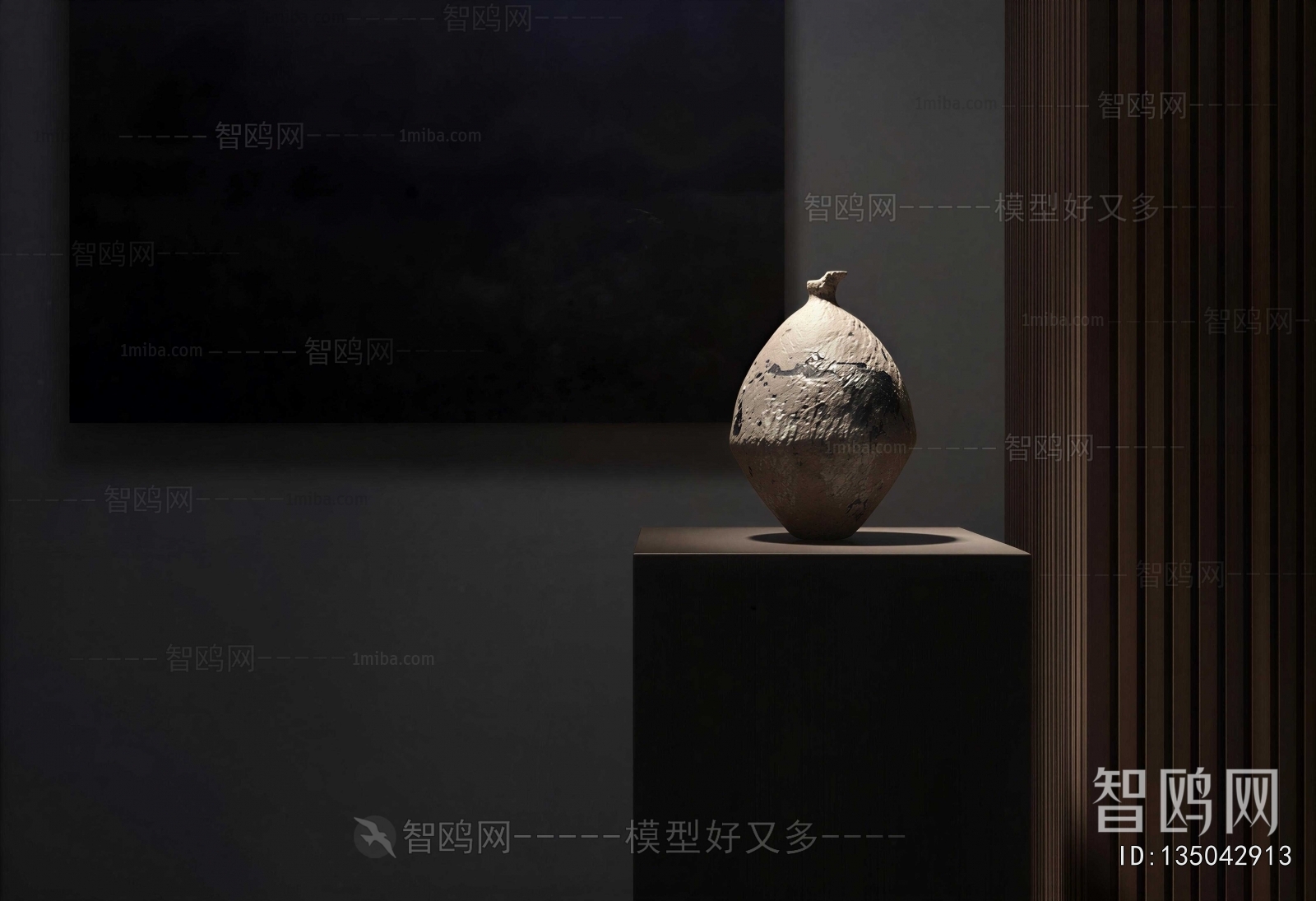 Wabi-sabi Style Clay Pot