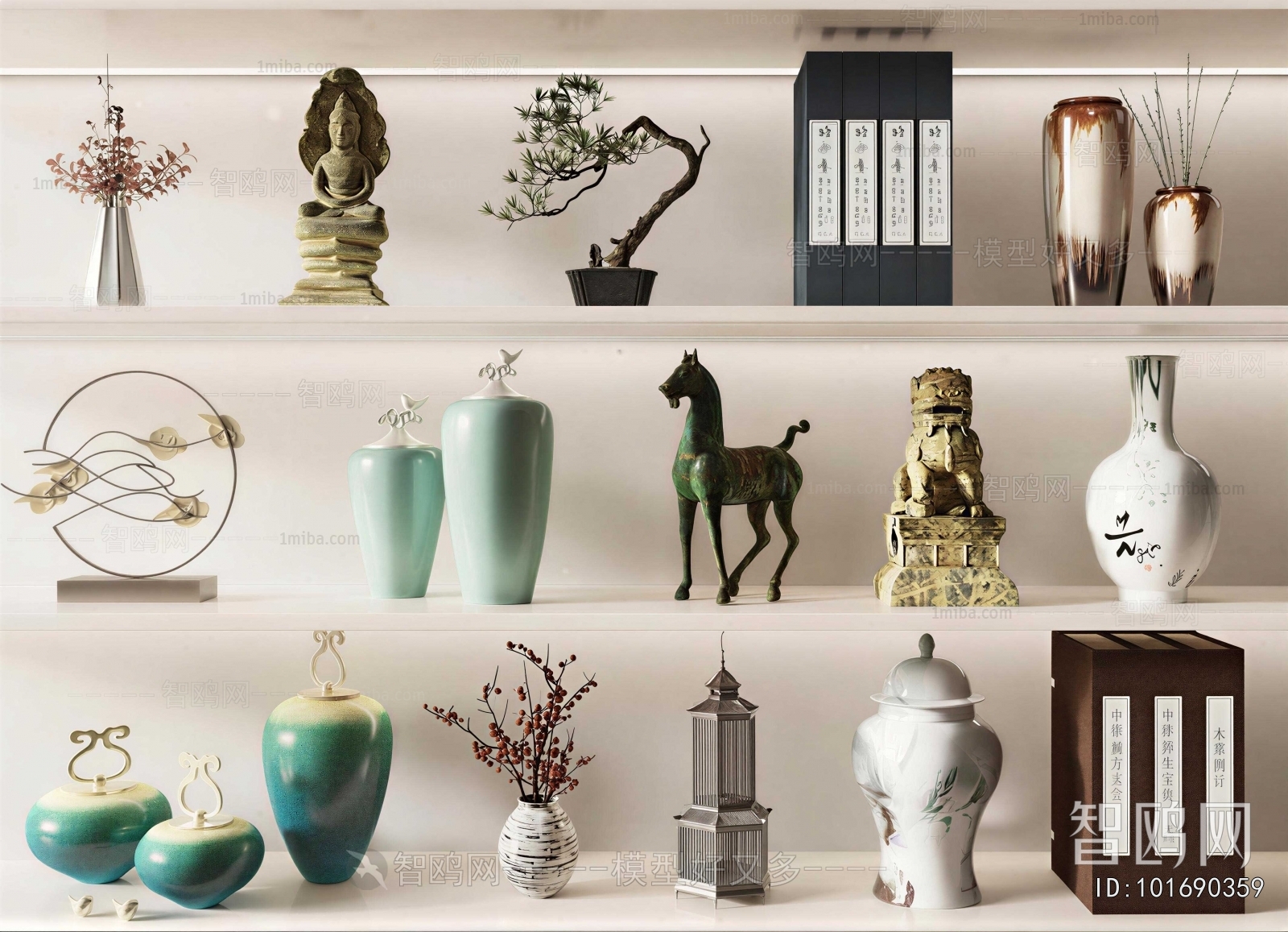 New Chinese Style Decorative Set