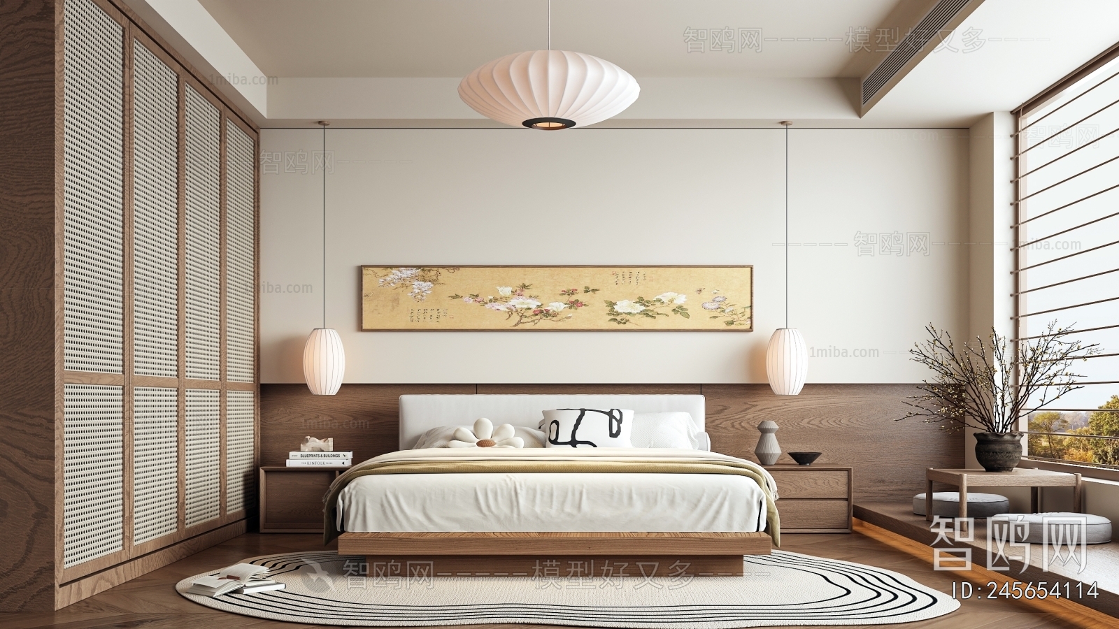 New Chinese Style Bedroom