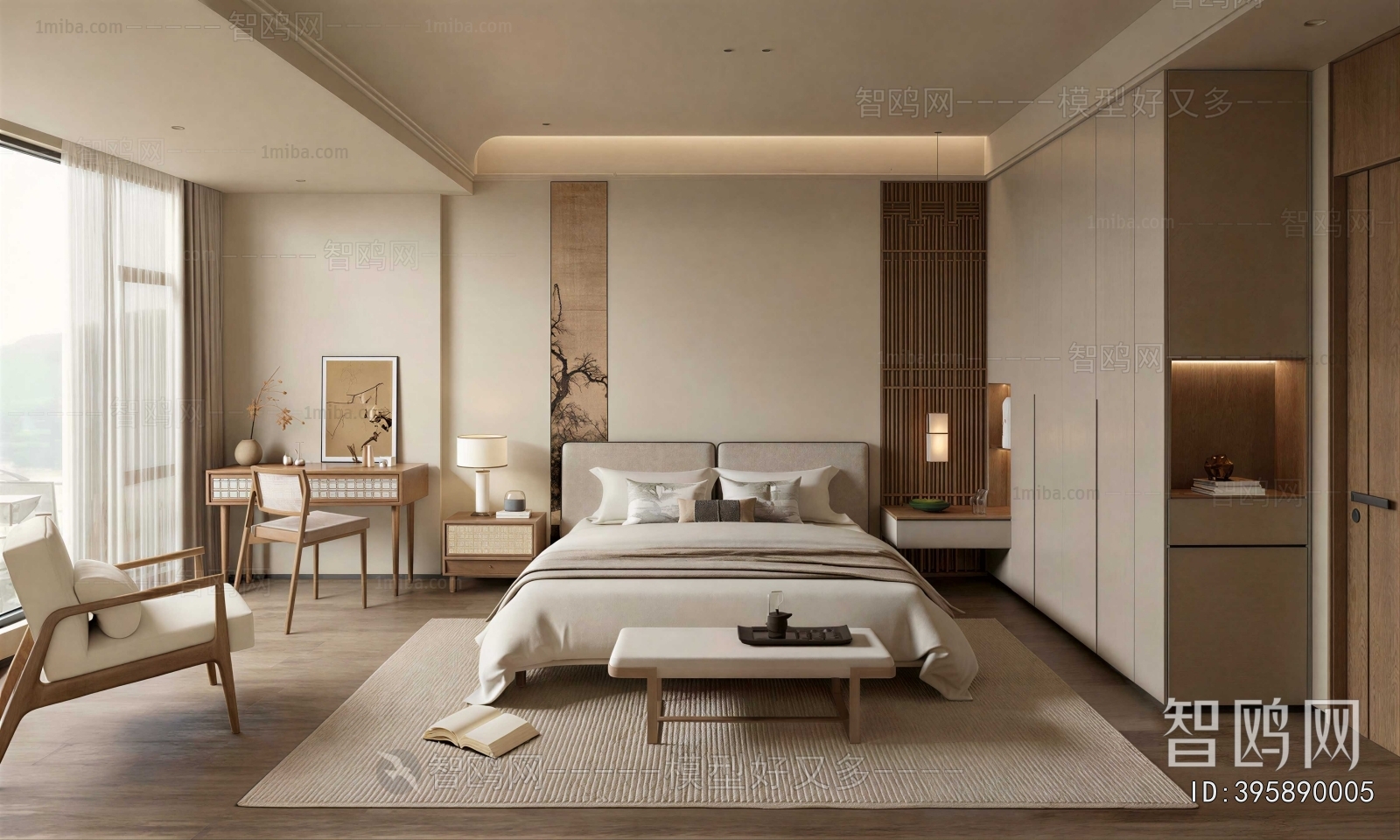New Chinese Style Bedroom