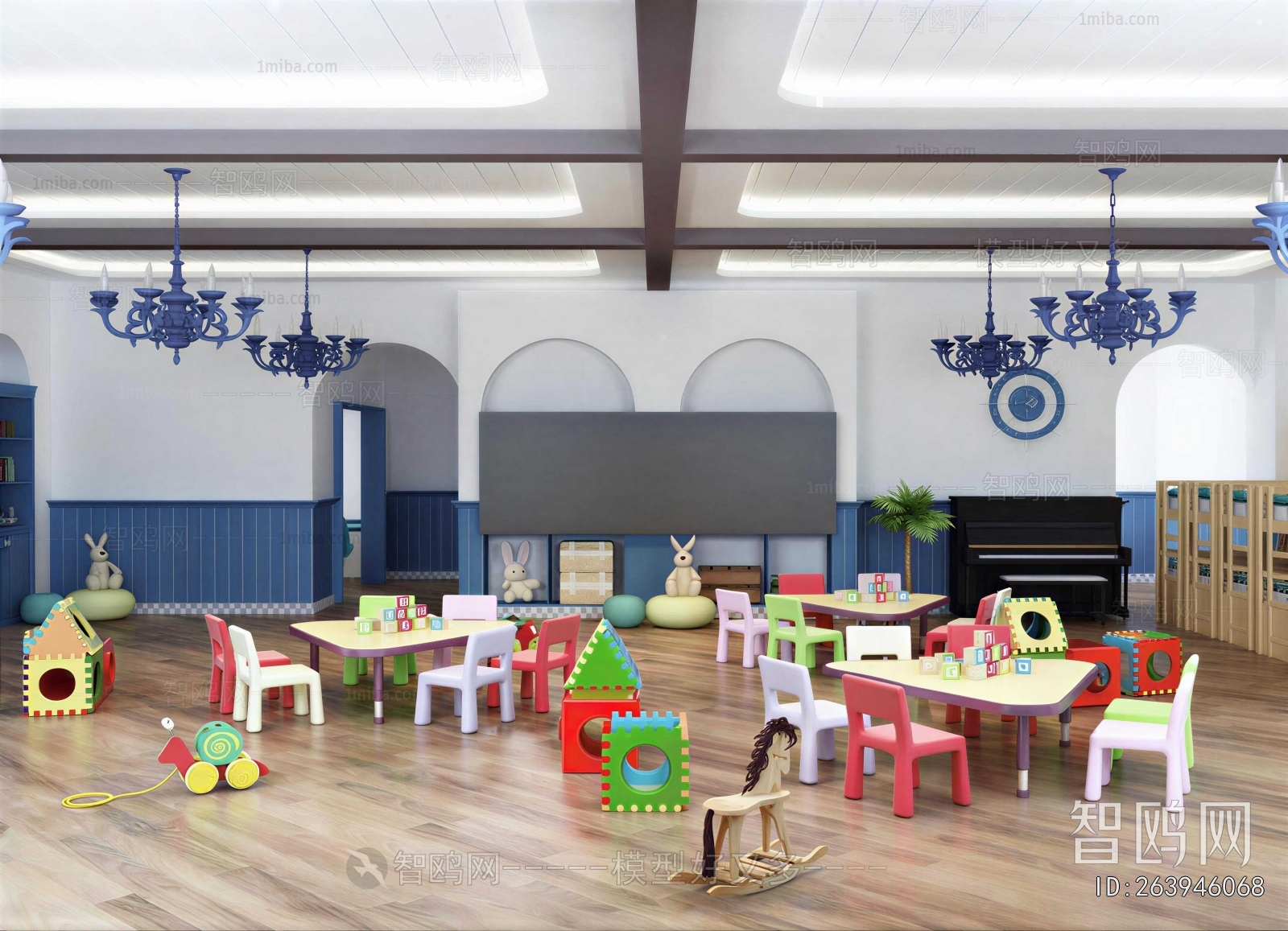 Modern Children's Room Activity Room