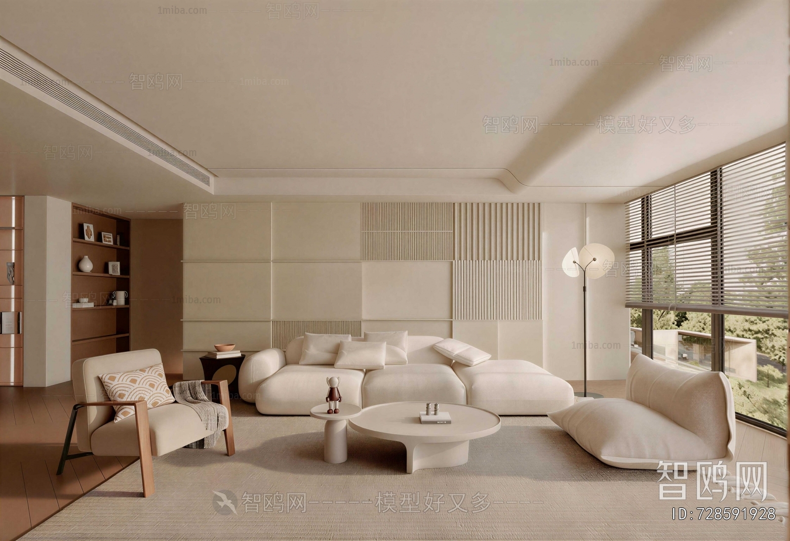 Wabi-sabi Style A Living Room