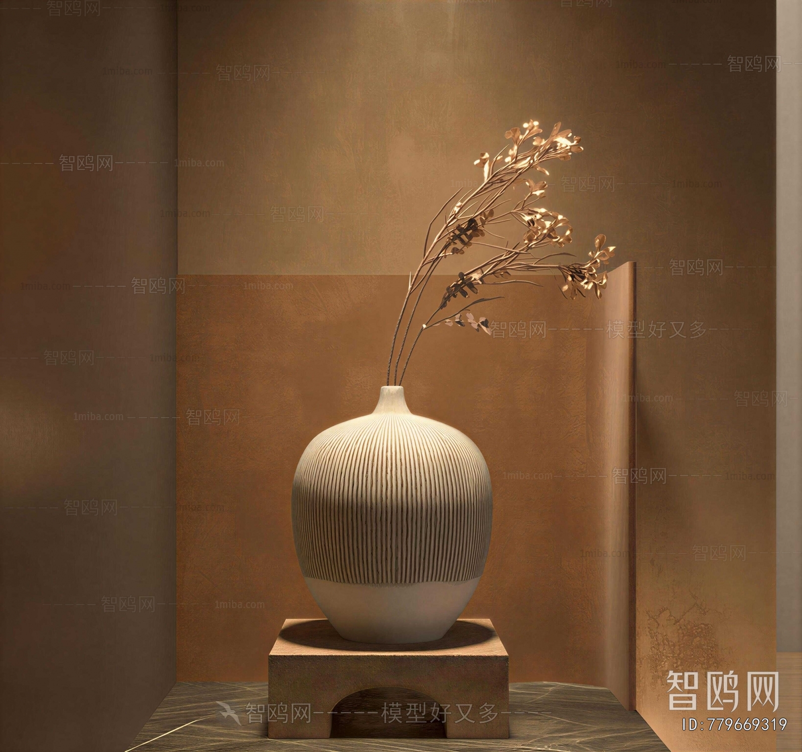 Wabi-sabi Style Dried Branch