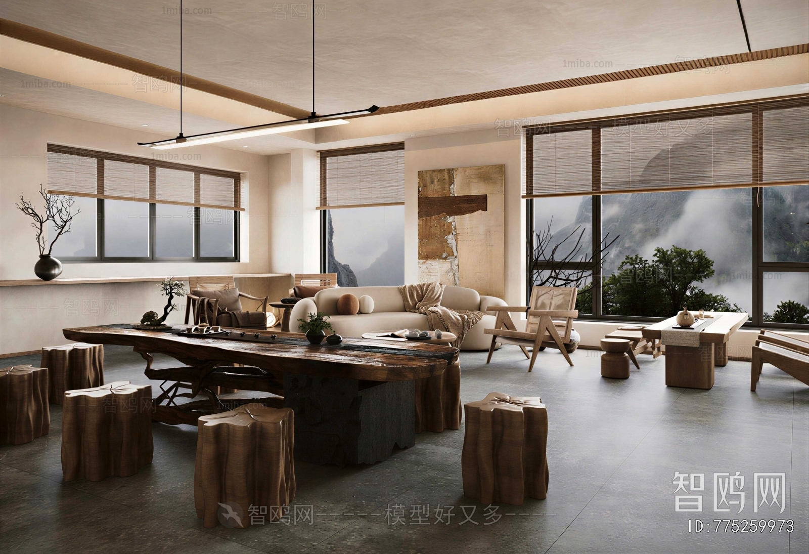 Wabi-sabi Style Tea House