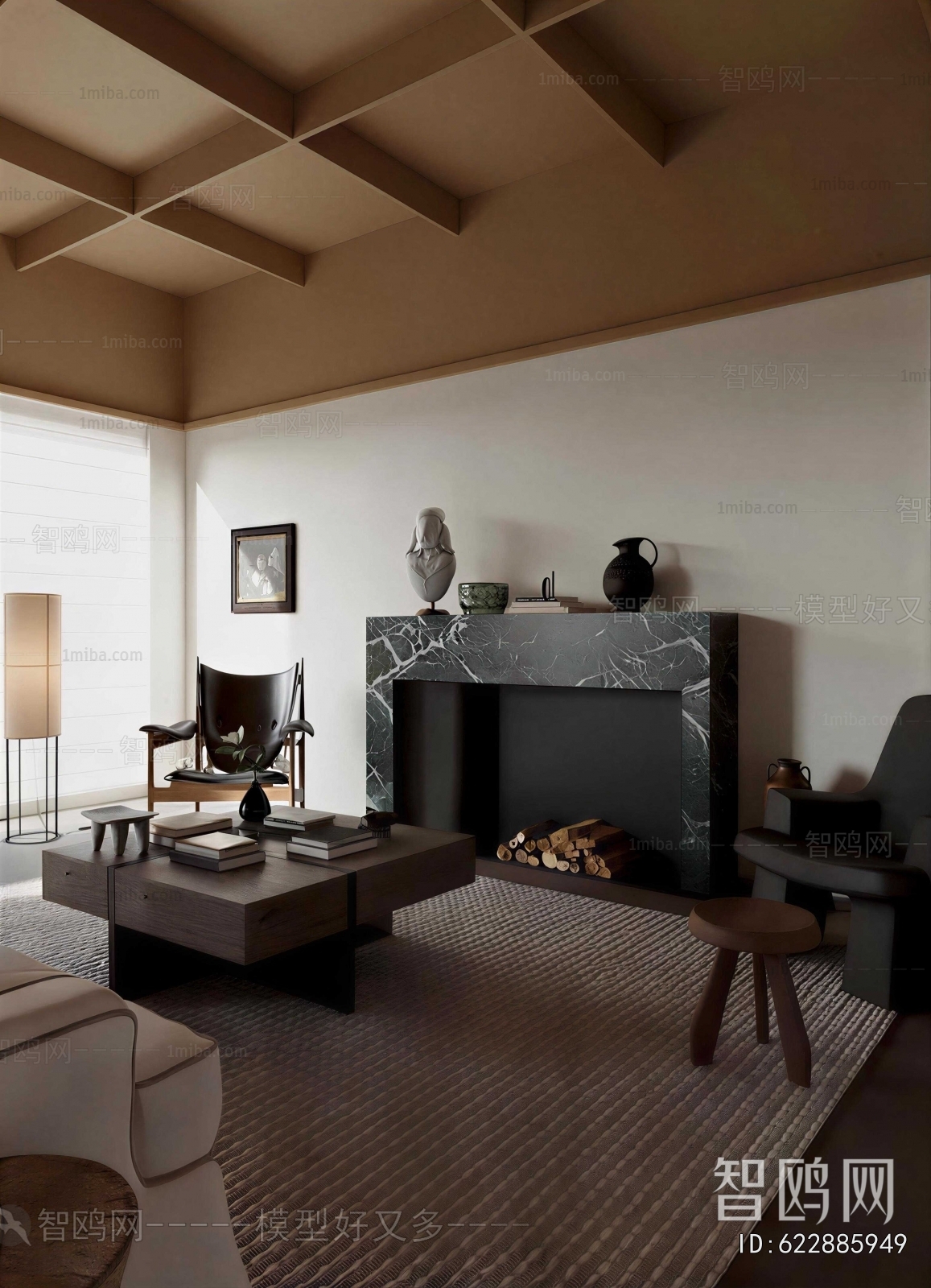 Wabi-sabi Style A Living Room
