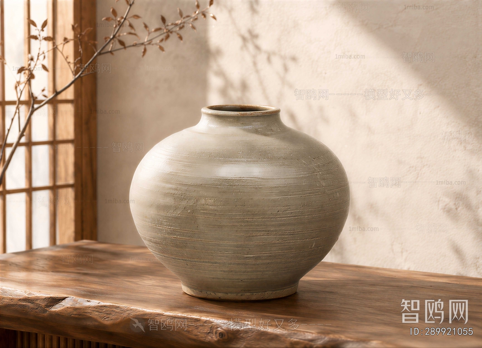 Wabi-sabi Style Clay Pot