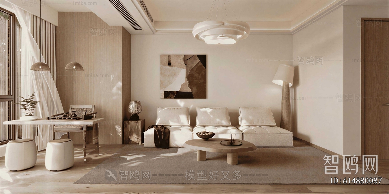 Wabi-sabi Style A Living Room