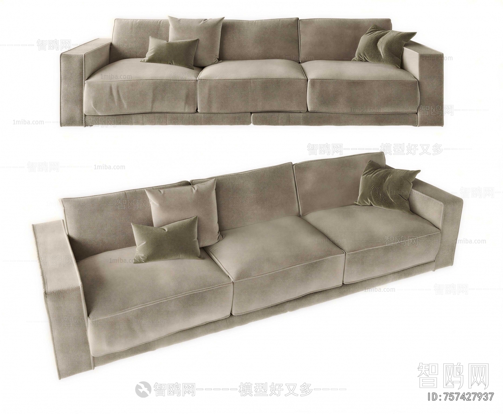 Modern Three-seat Sofa