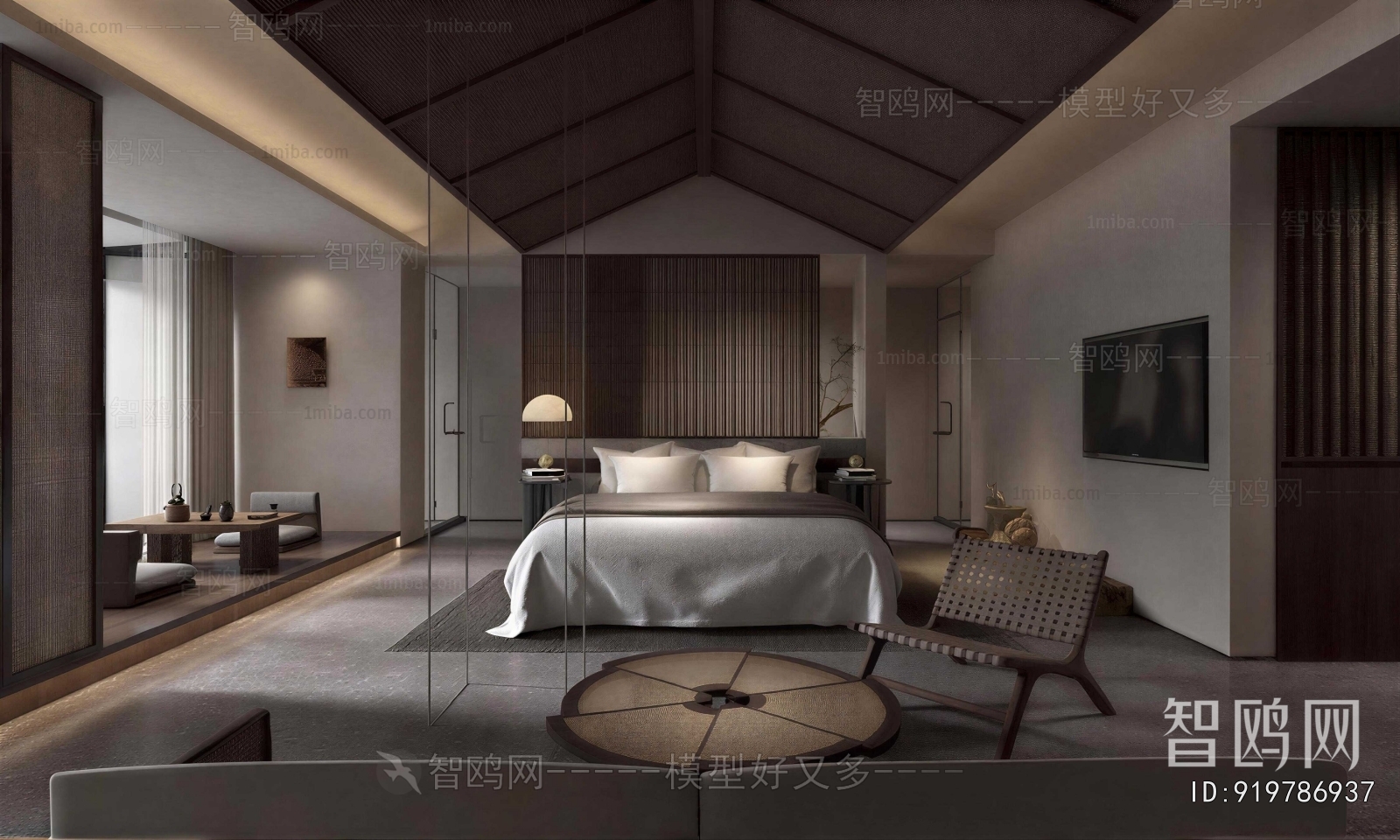 Wabi-sabi Style Bedroom
