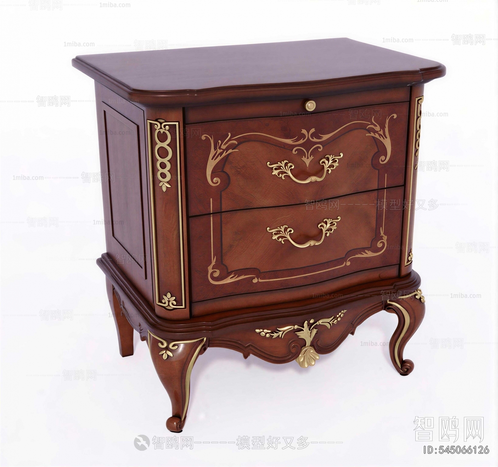 European Style Bedside Cupboard