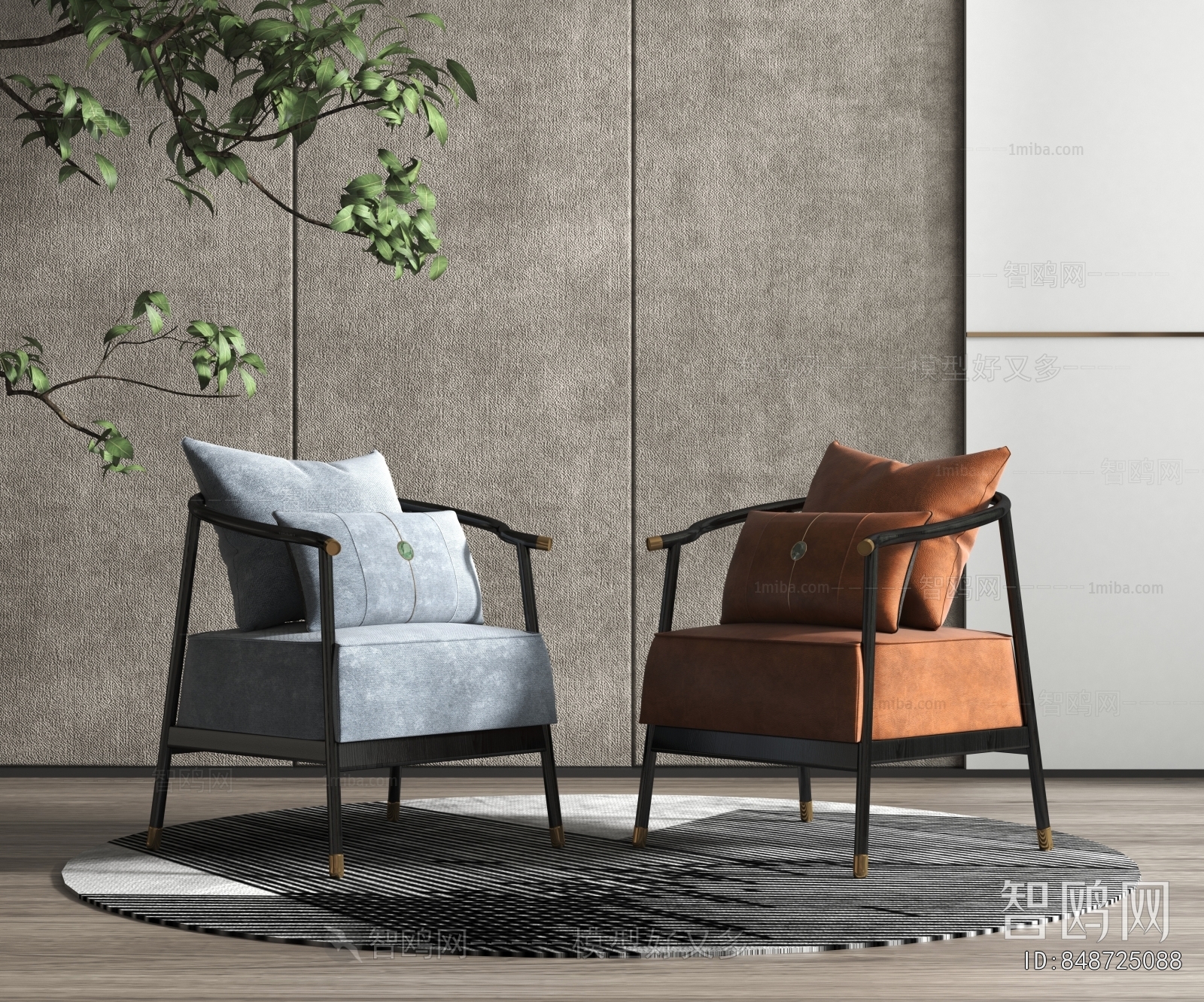 New Chinese Style Lounge Chair