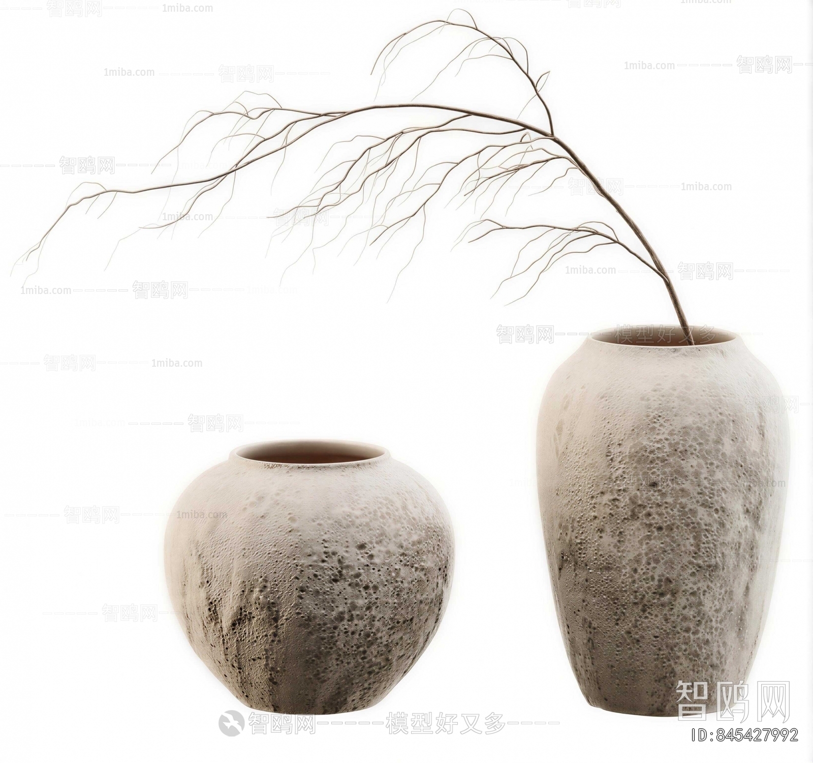 Wabi-sabi Style Clay Pot