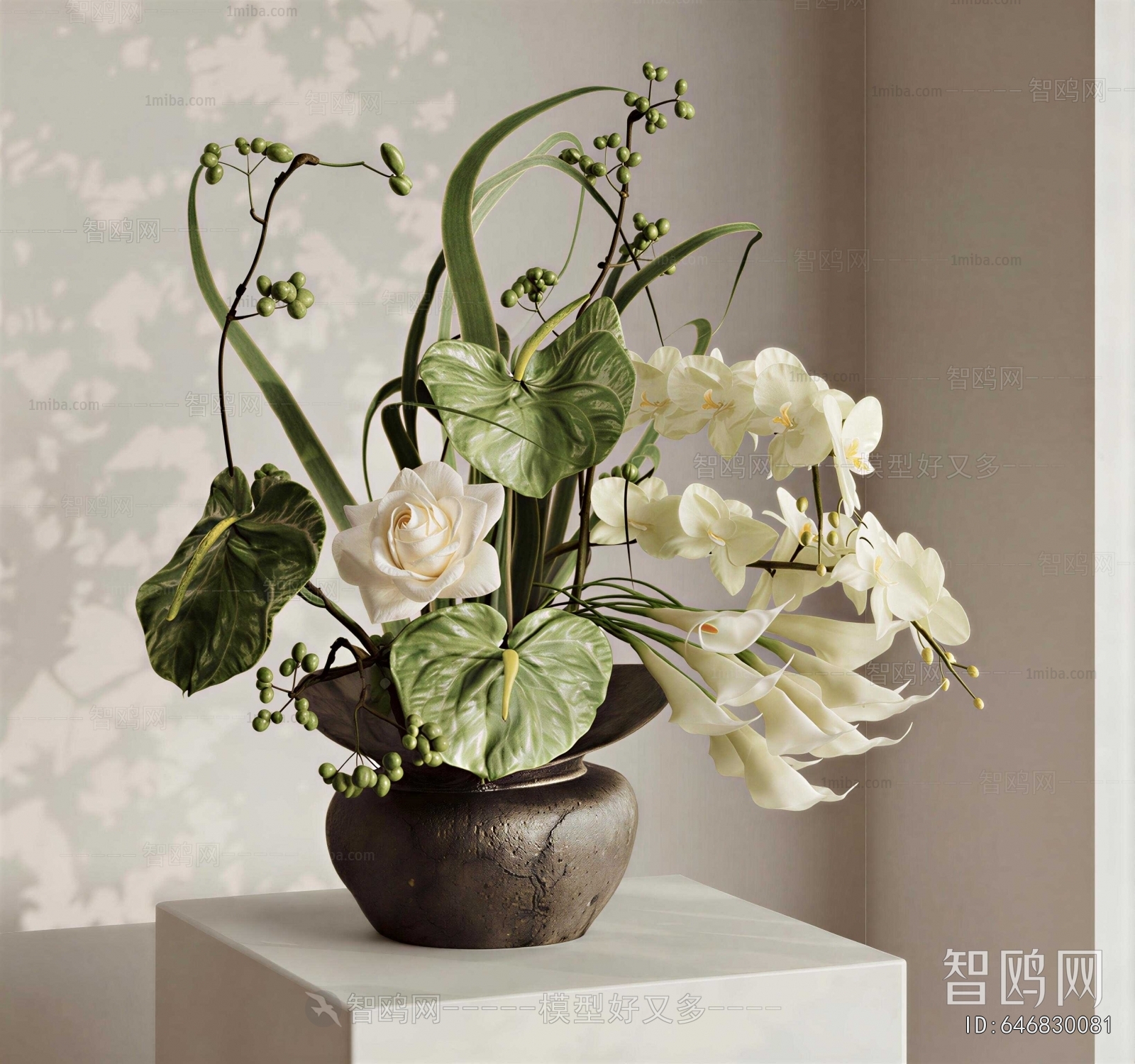 Wabi-sabi Style Flower Arrangement