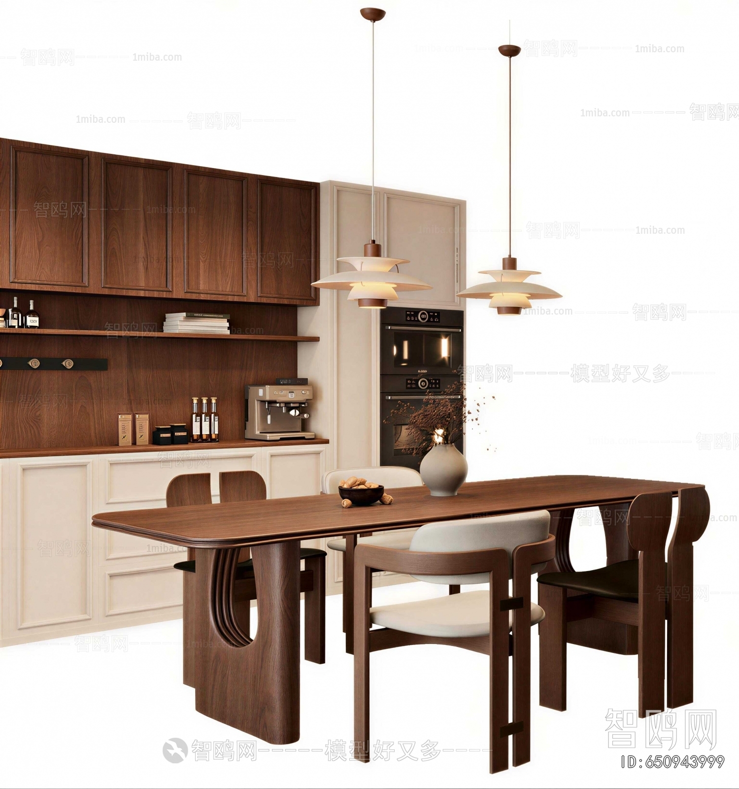 Wabi-sabi Style Dining Table And Chairs