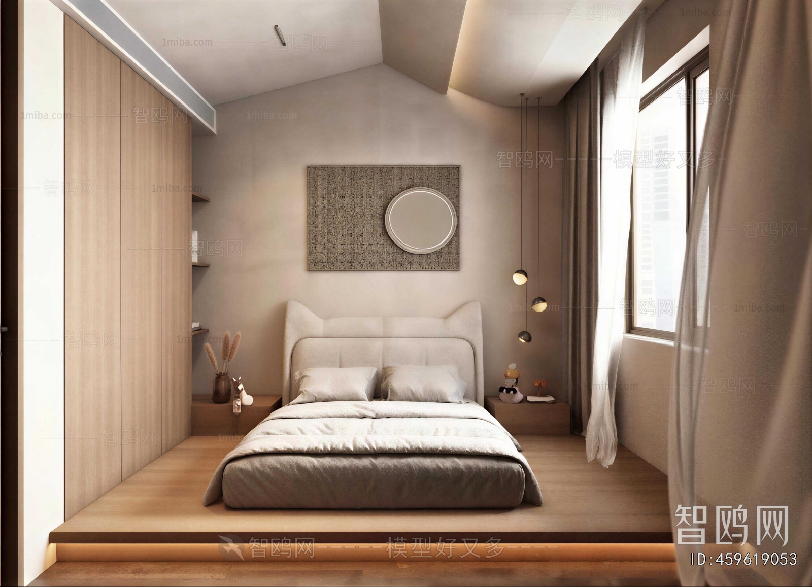 Wabi-sabi Style Bedroom