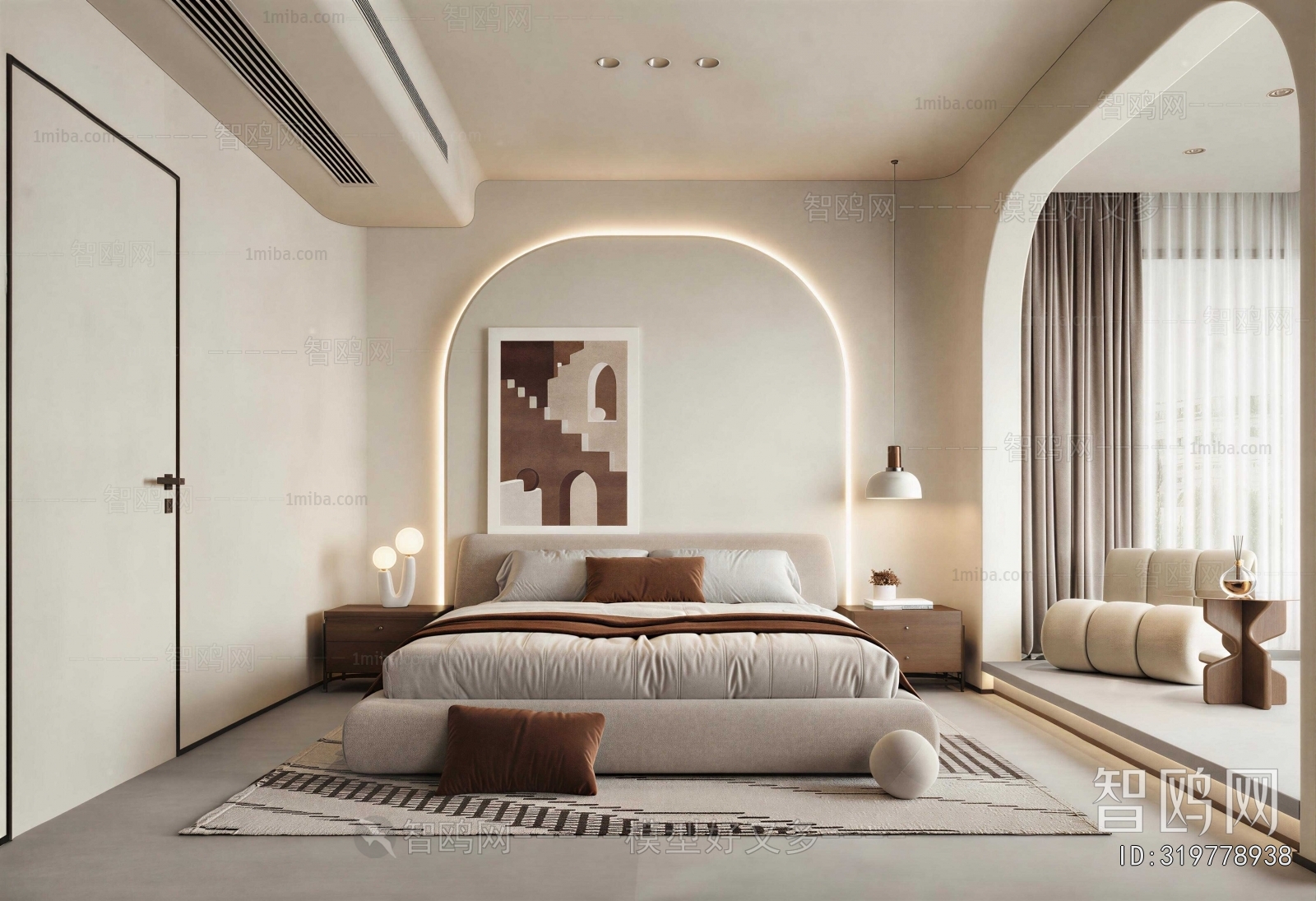 Wabi-sabi Style Bedroom
