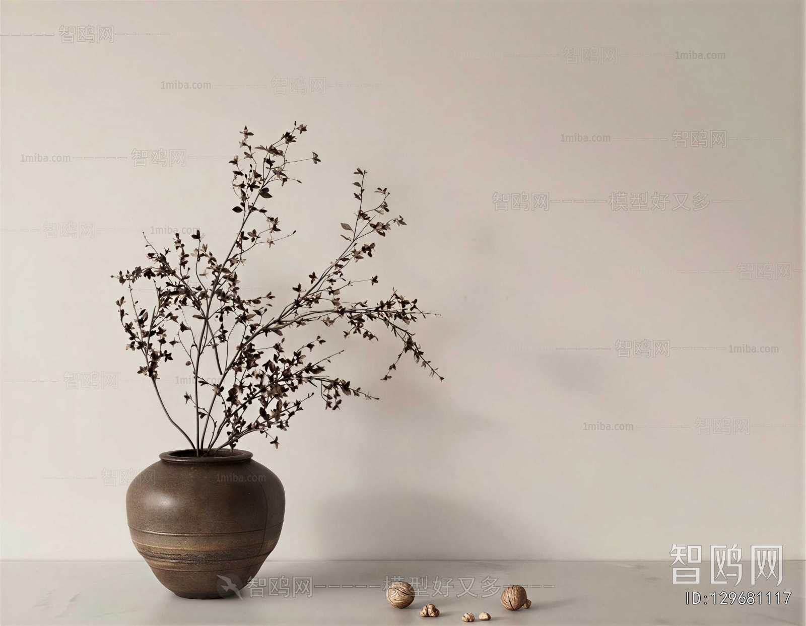 Wabi-sabi Style Dried Branch
