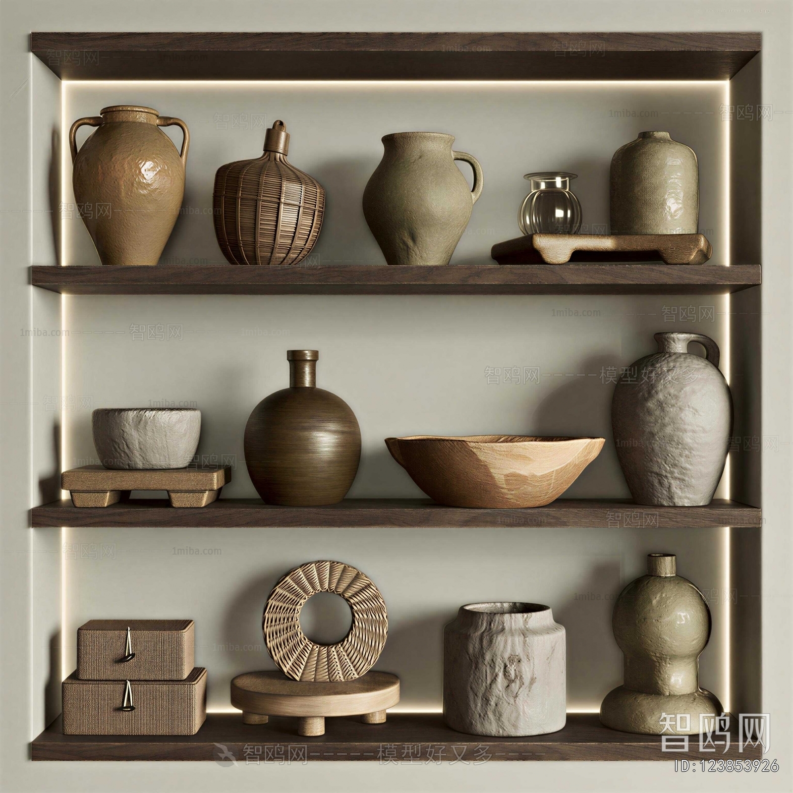 Wabi-sabi Style Clay Pot