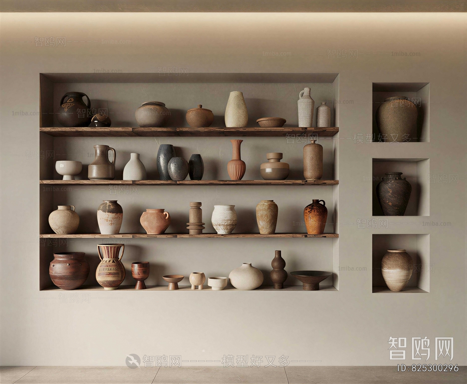 Wabi-sabi Style Clay Pot