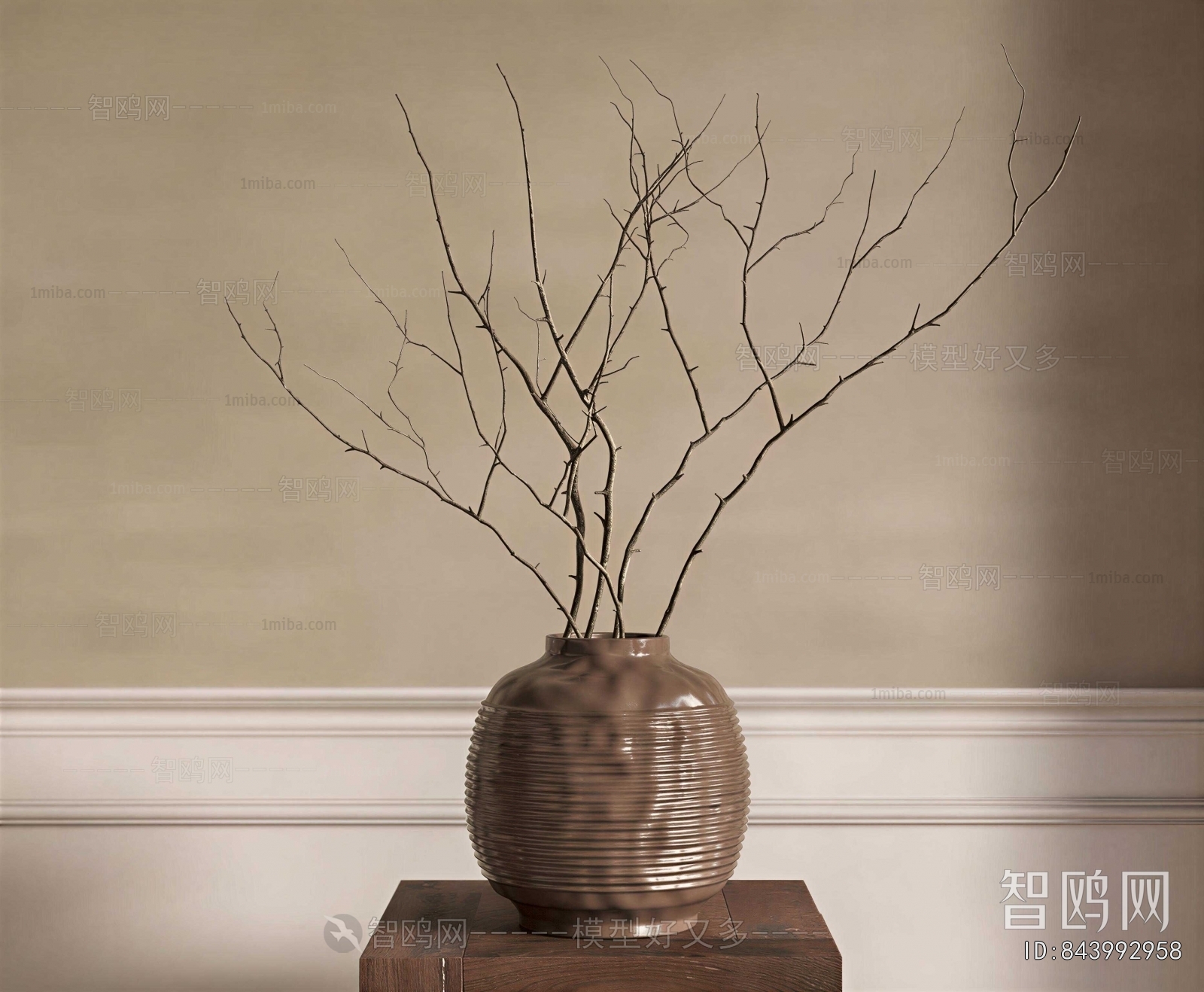 Wabi-sabi Style Dried Branch