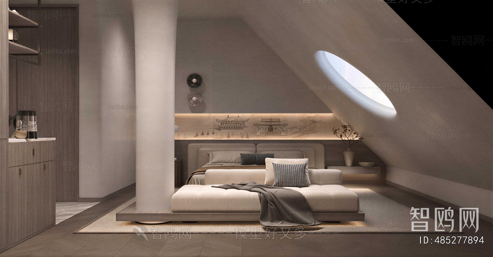 New Chinese Style Bedroom