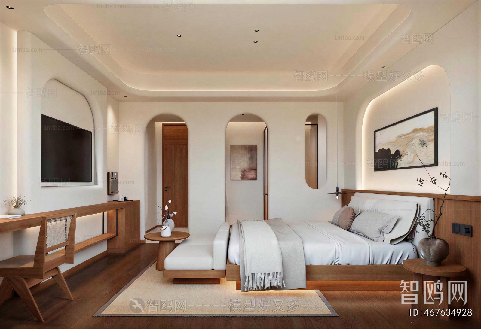 Wabi-sabi Style Bedroom