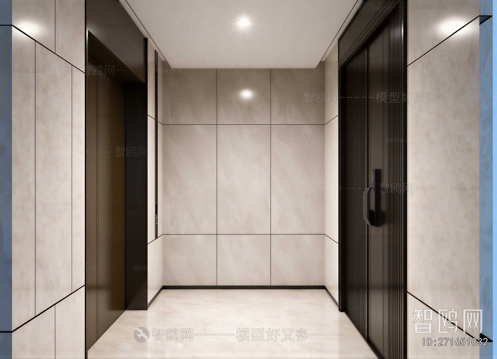 Modern Office Elevator Hall