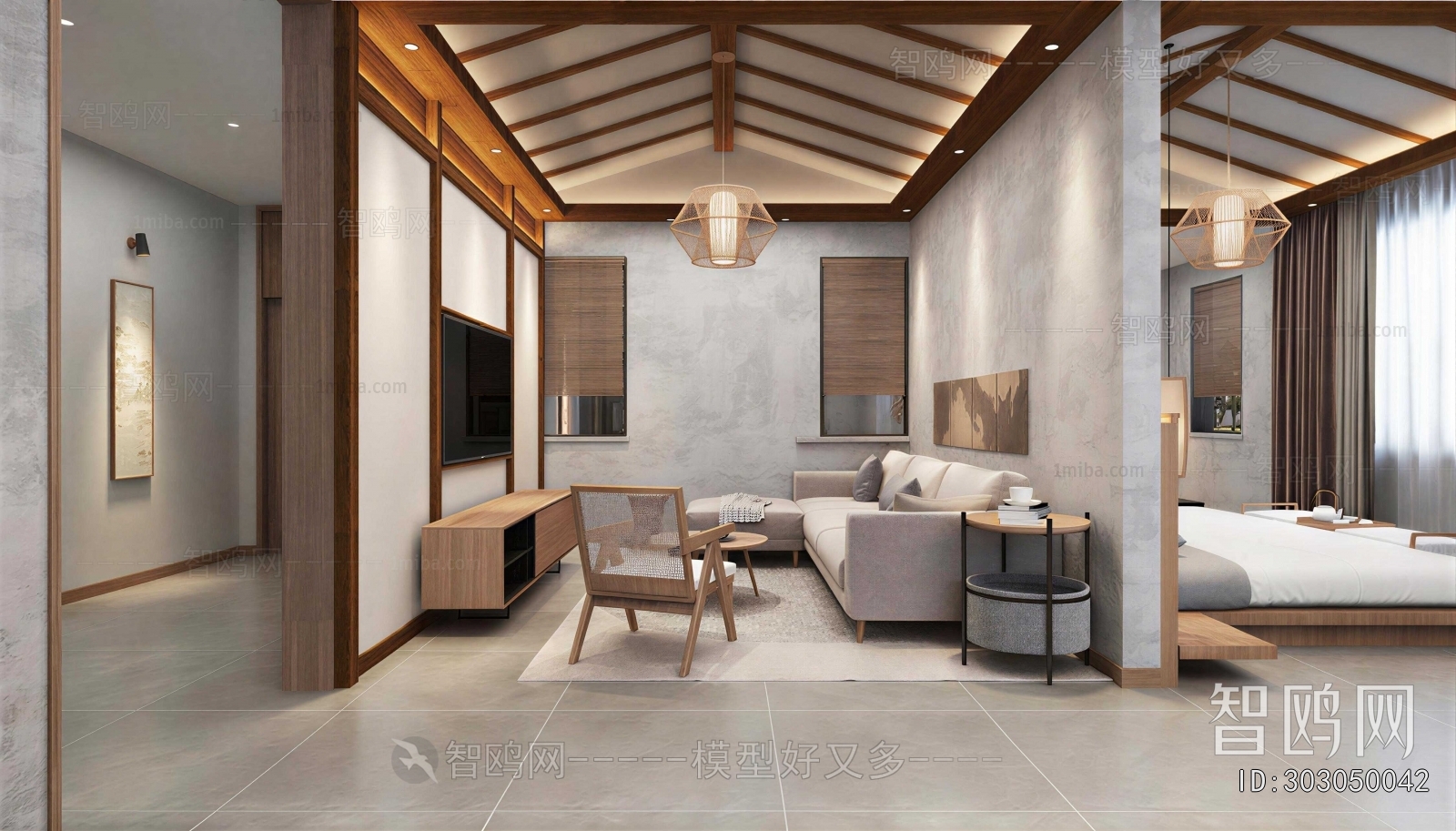New Chinese Style Guest Room