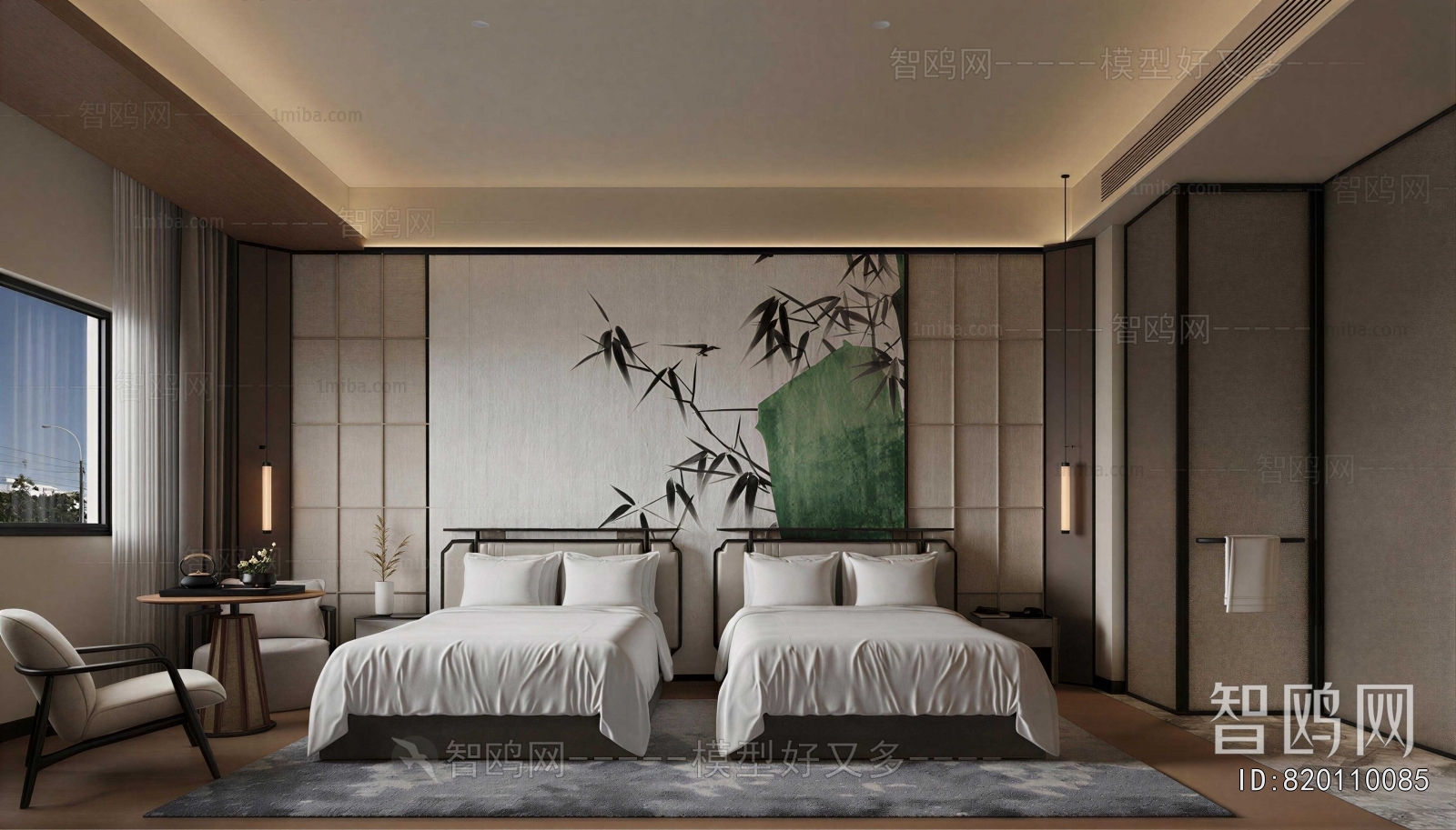 New Chinese Style Guest Room