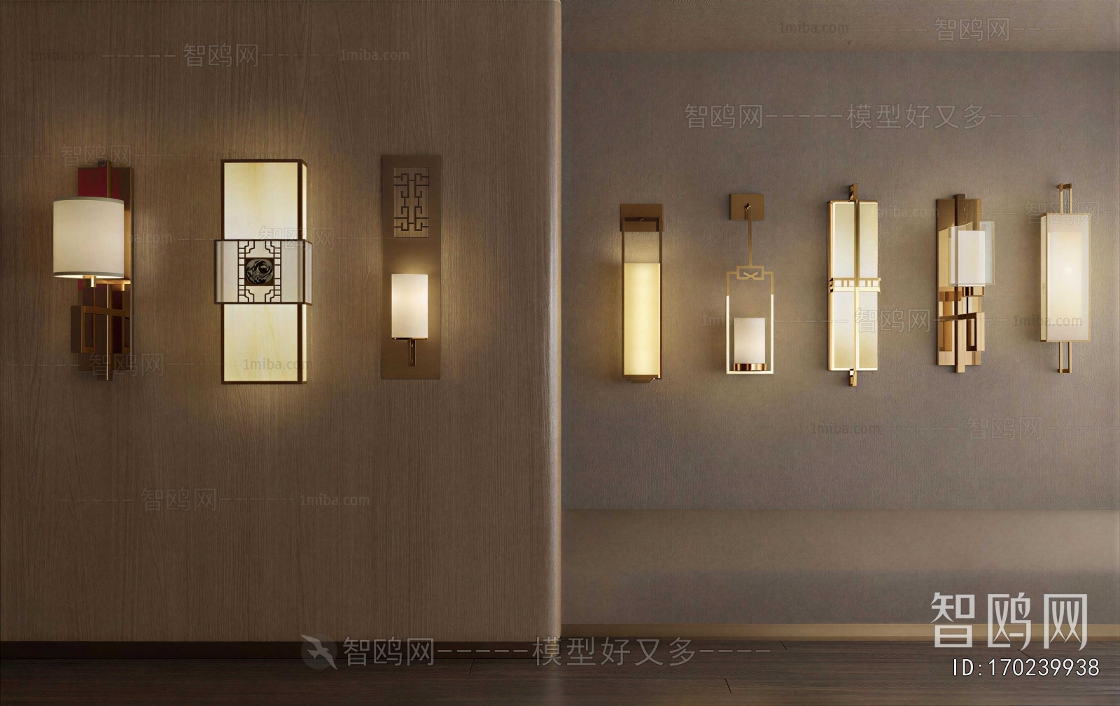 New Chinese Style Wall Lamp