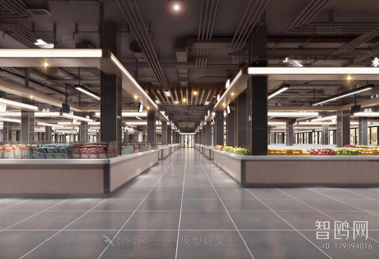 Industrial Style Supermarket
