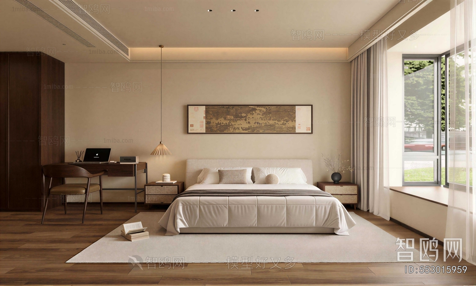 New Chinese Style Bedroom